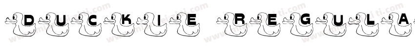 Duckie Regular字体转换